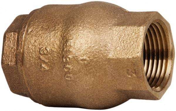 NIBCO - 3/4" Bronze Check Valve - Inline, FNPT x FNPT, 250 WOG - Americas Industrial Supply