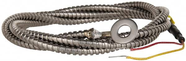 Thermo Electric - 0 to 900°F, K Surface, Thermocouple Probe - 4 Ft. Cable Length, Stripped Ends, 15 Sec Response Time - Americas Industrial Supply