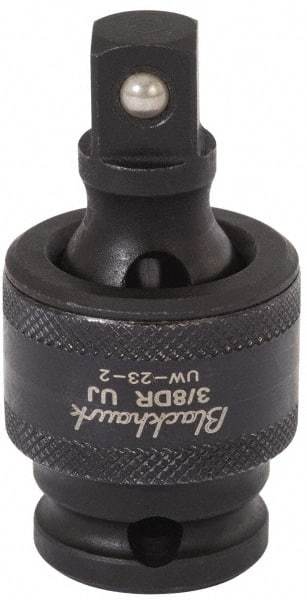 Blackhawk by Proto - 3/8" Drive 3" Standard Universal Impact Socket - 6 Points, 4-5/8" OAL - Americas Industrial Supply