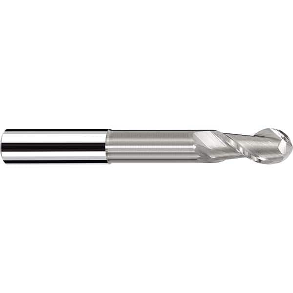 Fraisa - 1/2" Diam, 1/2" LOC, 2 Flute Solid Carbide Ball End Mill - Americas Industrial Supply