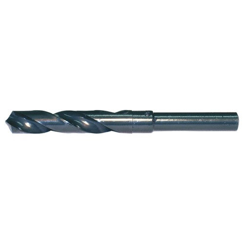1-3/8 RHS / RHC HSS 118 Degree Radial Point Silver & Deming Reduced Shank Drill - Steam Oxide - Exact Industrial Supply