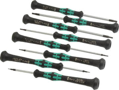 Wera - 8 Piece, 0.028 to 7/64" Hex Driver Set - Comes in Cardboard Box - Americas Industrial Supply