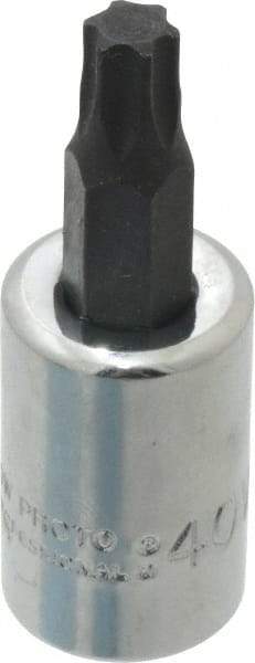 Proto - 3/8" Drive, T40 Torx Bit Socket - 1-31/32" OAL - Americas Industrial Supply