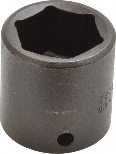 Proto - 3/8" Drive 15/16" Standard Impact Socket - 6 Points, 1-11/32" OAL - Americas Industrial Supply