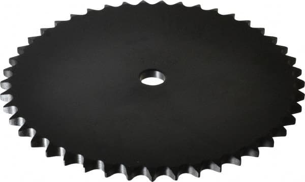 Browning - 45 Teeth, 1/2" Chain Pitch, Chain Size 40, "A" Plate Roller Chain Sprocket - 5/8" Bore Diam, 7.168" Pitch Diam, 7.45" Outside Diam - Americas Industrial Supply