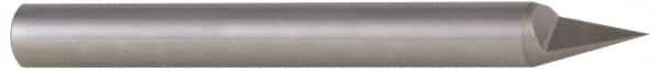 Accupro - 3/8 Inch Diameter, 4 Inch Overall Length, 1/2 Inch Split Length, Solid Carbide, Conical Point Split End Carbide Blank - Single End, 90° Point - Americas Industrial Supply