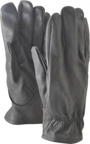 Ansell - Size L (9) Deerskin General Protection Work Gloves - For Work & Driver, Uncoated, Full Fingered, Black, Paired - Americas Industrial Supply