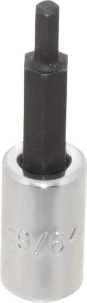 Proto - 1/4" Drive, 9/64" Hex Bit Socket - 1-7/8" OAL, 1" Bit Length - Americas Industrial Supply