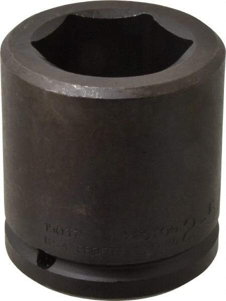 Proto - 1-1/2" Drive 2-5/16" Standard Impact Socket - 6 Points, 3-7/8" OAL - Americas Industrial Supply