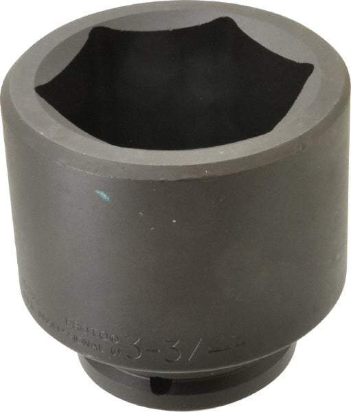 Proto - 1-1/2" Drive 3-3/4" Standard Impact Socket - 6 Points, 5" OAL - Americas Industrial Supply