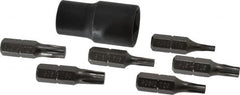 Proto - 7 Piece, 3/8" Drive Screwdriver Bit Set - T10 to T30 Torx - Americas Industrial Supply