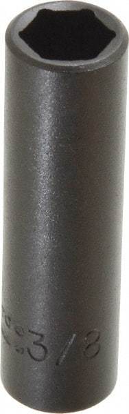 Proto - 1/4" Drive 3/8" Deep Impact Socket - 6 Points, 2" OAL - Americas Industrial Supply
