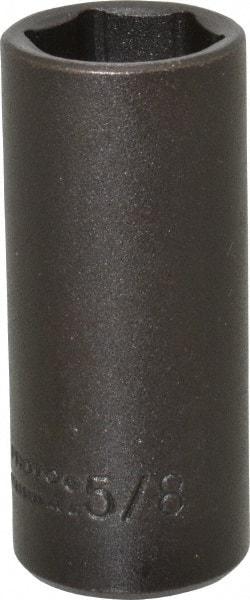 Proto - 1/4" Drive 5/8" Deep Impact Socket - 6 Points, 2" OAL - Americas Industrial Supply