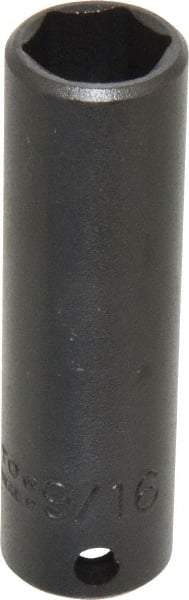 Proto - 3/8" Drive 9/16" Deep Impact Socket - 6 Points, 2-3/4" OAL - Americas Industrial Supply