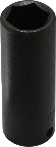 Proto - 3/8" Drive 11/16" Deep Impact Socket - 6 Points, 2-3/4" OAL - Americas Industrial Supply