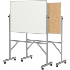 Ghent - Whiteboards & Magnetic Dry Erase Boards Type: Reversible Dry Erase/Corkboard Height (Inch): 78-1/4 - Americas Industrial Supply