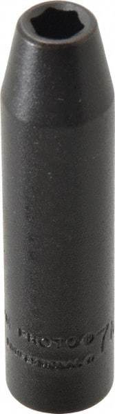Proto - 3/8" Drive 7mm Deep Impact Socket - 6 Points, 2-47/64" OAL - Americas Industrial Supply