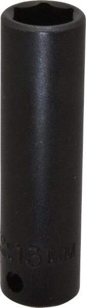 Proto - 3/8" Drive 16mm Deep Impact Socket - 6 Points, 2-47/64" OAL - Americas Industrial Supply