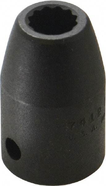 Proto - 1/2" Drive 3/8" Standard Impact Socket - 12 Points, 1-1/2" OAL - Americas Industrial Supply