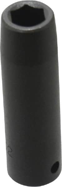 Proto - 1/2" Drive 1/2" Deep Impact Socket - 6 Points, 3-1/4" OAL - Americas Industrial Supply