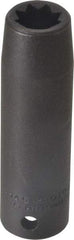 Proto - 1/2" Drive 7/16" Deep Impact Socket - 8 Points, 3-1/4" OAL - Americas Industrial Supply