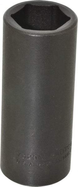 Proto - 1/2" Drive 25mm Deep Impact Socket - 6 Points, 3-1/2" OAL - Americas Industrial Supply