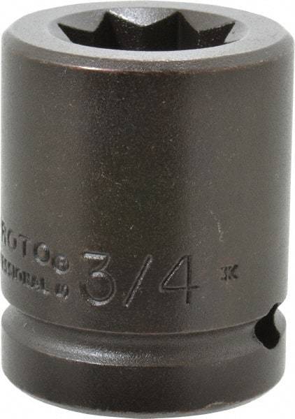 Proto - 3/4" Drive 3/4" Standard Impact Socket - 8 Points, 1-15/16" OAL - Americas Industrial Supply