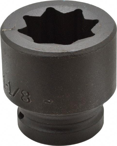 Proto - 3/4" Drive 1-1/8" Standard Impact Socket - 8 Points, 2-1/4" OAL - Americas Industrial Supply