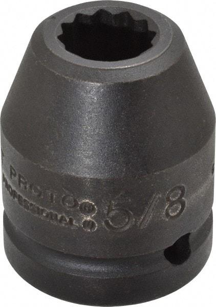 Proto - 3/4" Drive 5/8" Standard Impact Socket - 12 Points, 1-7/8" OAL - Americas Industrial Supply