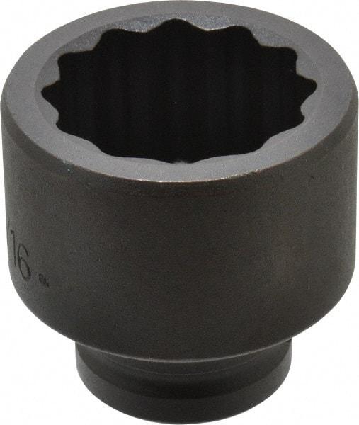 Proto - 3/4" Drive 1-13/16" Standard Impact Socket - 12 Points, 2-5/8" OAL - Americas Industrial Supply