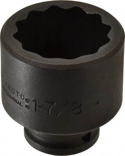 Proto - 3/4" Drive 1-7/8" Standard Impact Socket - 12 Points, 2-13/16" OAL - Americas Industrial Supply