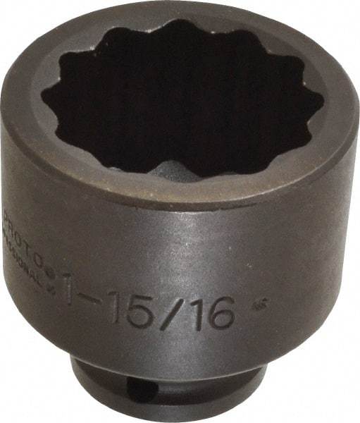 Proto - 3/4" Drive 1-15/16" Standard Impact Socket - 12 Points, 2-13/16" OAL - Americas Industrial Supply