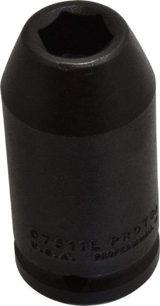 Proto - 3/4" Drive 11/16" Deep Impact Socket - 6 Points, 3-1/4" OAL - Americas Industrial Supply