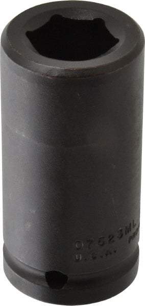Proto - 3/4" Drive 23mm Deep Impact Socket - 6 Points, 3-1/4" OAL - Americas Industrial Supply