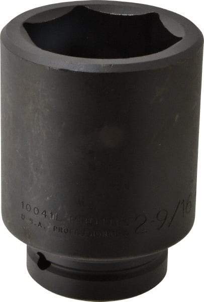 Proto - 1" Drive 2-9/16" Deep Impact Socket - 6 Points, 5" OAL - Americas Industrial Supply