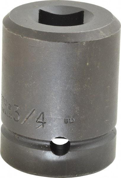 Proto - 1" Drive 3/4" Standard Impact Socket - 4 Points, 2-1/2" OAL - Americas Industrial Supply