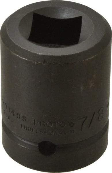Proto - 1" Drive 7/8" Standard Impact Socket - 4 Points, 2-1/2" OAL - Americas Industrial Supply