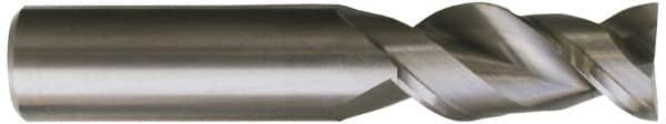 Kennametal - 5/8" Diam, 1-1/4" LOC, 2 Flute Solid Carbide Roughing & Finishing Square End Mill - Uncoated, 3-1/2" OAL, 5/8" Shank Diam, Straight Shank, 45° Helix, Centercutting, Regular Length - Americas Industrial Supply