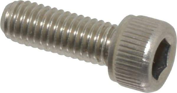 Value Collection - #10-32 UNF Hex Socket Drive, Socket Cap Screw - Grade 18-8 Stainless Steel, Uncoated, Fully Threaded, 9/16" Length Under Head - Americas Industrial Supply