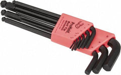 Bondhus - 9 Piece L-Key Ball End Hex Key Set - Hex Range 1.5 to 10mm - Americas Industrial Supply