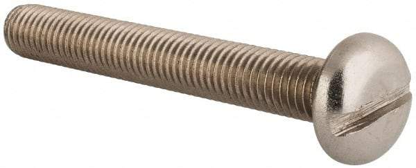 Value Collection - M10x1.50 Metric Coarse, 75mm Length Under Head Slotted Drive Machine Screw - Pan Head, Grade 18-8 & A2 Stainless Steel, Uncoated, Without Washer - Americas Industrial Supply