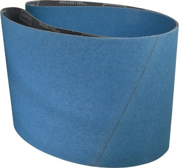 Norton - 10" Wide x 70-1/2" OAL, 60 Grit, Zirconia Alumina Abrasive Belt - Zirconia Alumina, Medium, Coated, X Weighted Cloth Backing - Americas Industrial Supply