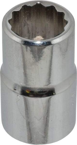 Proto - 9/16", 1/2" Drive, Standard Hand Socket - 12 Points, 1-1/2" OAL, Chrome Finish - Americas Industrial Supply