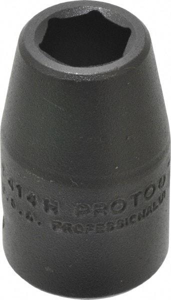 Proto - 1/2" Drive 7/16" Standard Impact Socket - 6 Points, 1-1/2" OAL - Americas Industrial Supply
