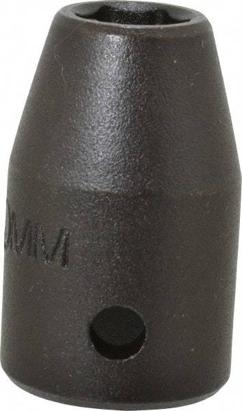 Proto - 1/2" Drive 10mm Standard Impact Socket - 6 Points, 1-1/2" OAL - Americas Industrial Supply