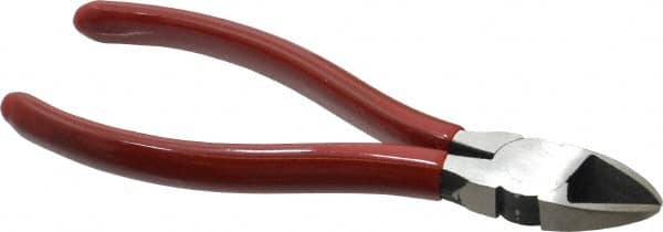 Proto - 6-1/16" OAL, Diagonal Cutter - 13/16" Jaw Length x 3/4" Jaw Width, Oval Head, Plastisol Handle - Americas Industrial Supply