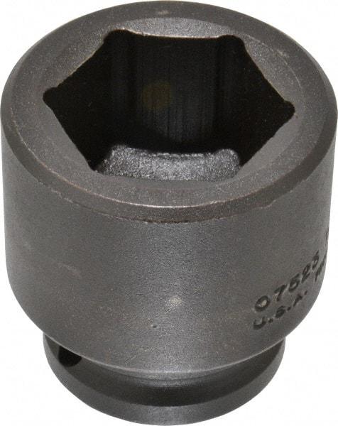 Proto - 3/4" Drive 1-7/16" Standard Impact Socket - 6 Points, 2-5/16" OAL - Americas Industrial Supply