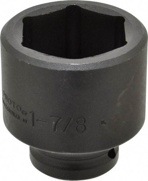 Proto - 3/4" Drive 1-7/8" Standard Impact Socket - 6 Points, 2-13/16" OAL - Americas Industrial Supply