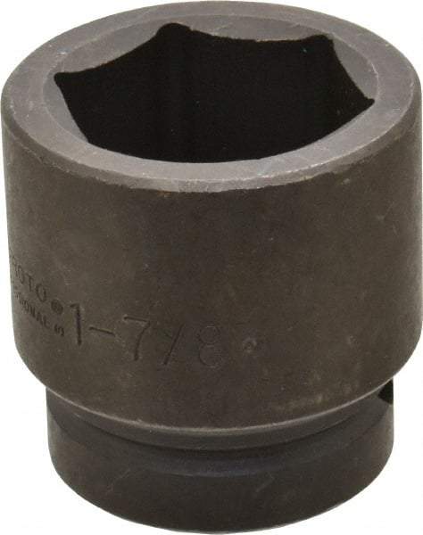 Proto - 1" Drive 1-7/8" Standard Impact Socket - 6 Points, 3" OAL - Americas Industrial Supply