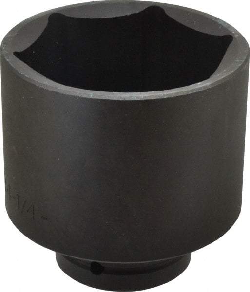 Proto - 1" Drive 4-1/4" Standard Impact Socket - 6 Points, 5-1/2" OAL - Americas Industrial Supply